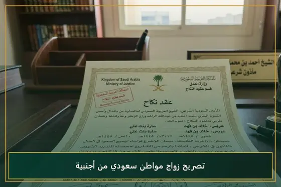 استخراج تصريح زواج سعودي من اجنبية