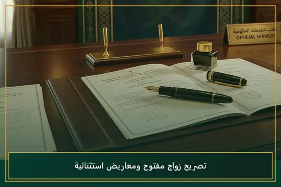 استخراج تصريح زواج مفتوح