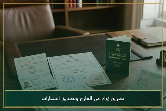 استخراج تصريح زواج من الخارج